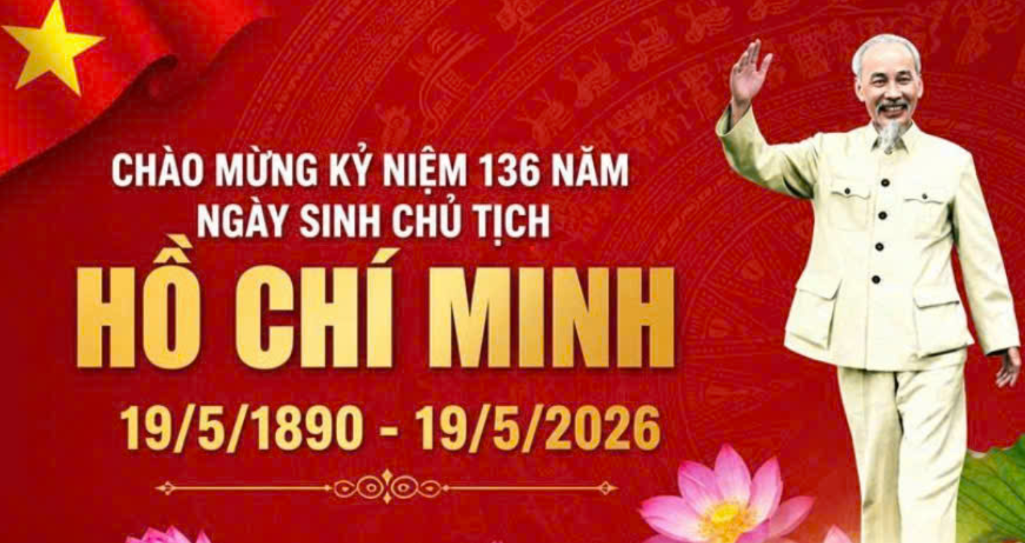 CHỦ TỊCH HỒ CHÍ MINH VĨ ĐẠI
SỐNG MÃI TRONG SỰ NGHIỆP CỦA CHÚNG TA!
