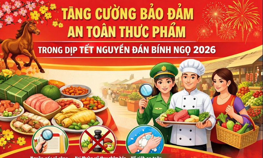 TUYÊN TRUYỀN ĐẢM BẢO AN TOÀN THỰC PHẨM
TRONG DỊP TẾT NGUYÊN ĐÁN BÍNH NGỌ NĂM 2026